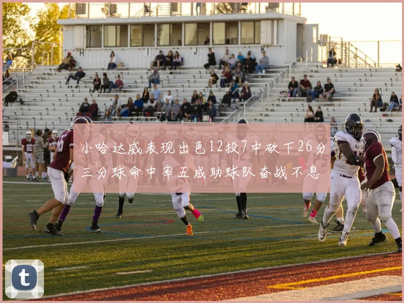 小哈达威表现出色12投7中砍下26分三分球命中率五成助球队奋战不息